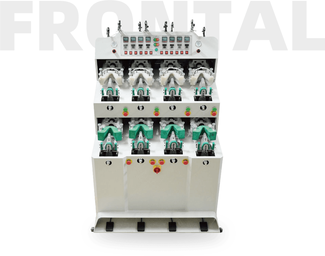 Four Cold and Four Hot Hotrizonta Heel Molding Machine ASP-HG4C4H