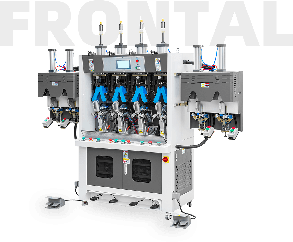 Rubber mode four cold and four hot rearheel shaping machine ACH-720J-4C4H