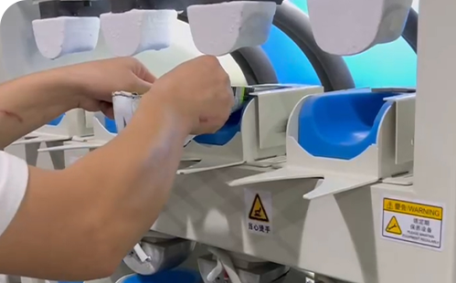 Four Cold Four Hot Toe Cap Molding Machine—-ASP-DX4C4Hetails